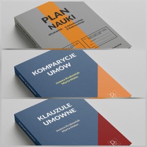 Zestaw: Plan Nauki Aplikanta + Komparycje umów + Klauzule umowne 